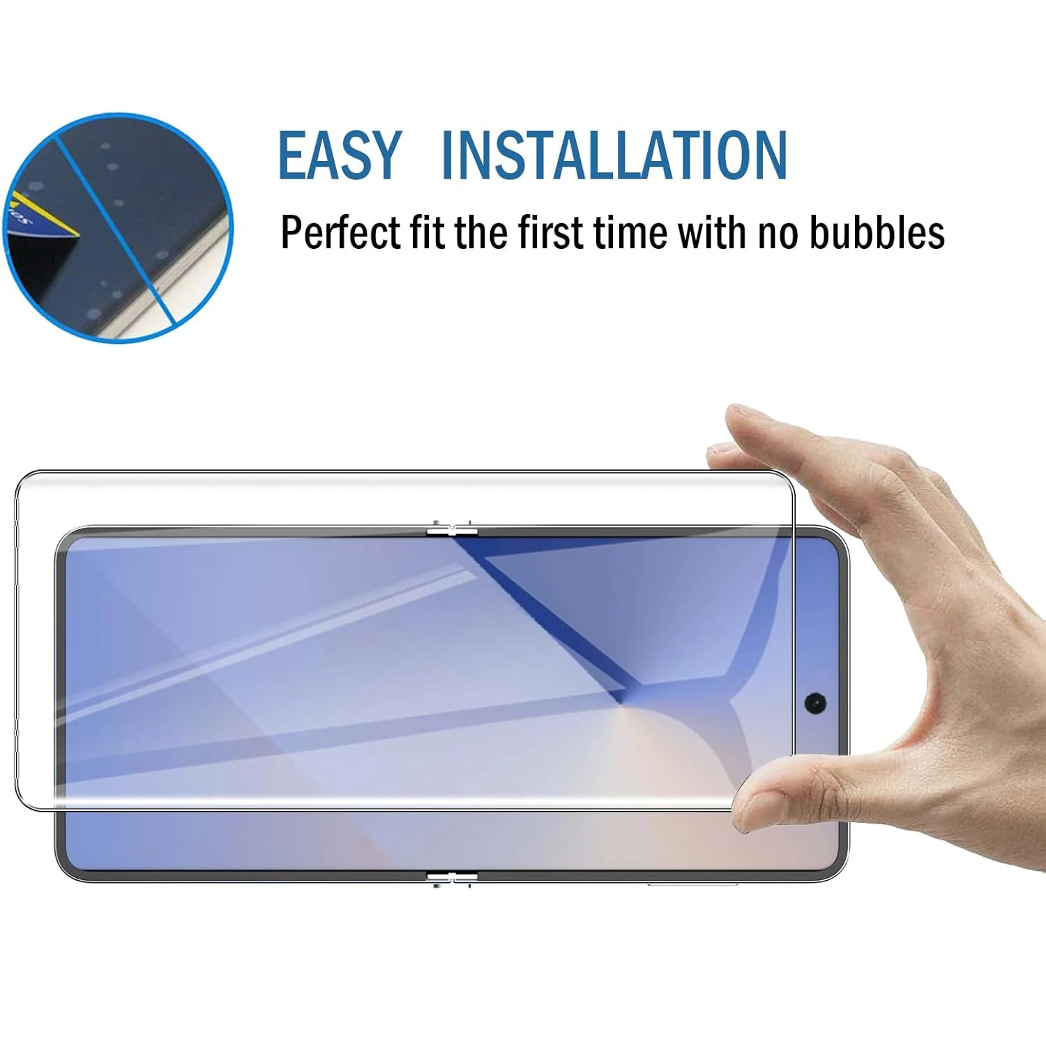 For Samsung Z Flip 7 Inner & Outer Screen Protectors Tempered Glass Protective Film for Samsung Galaxy Z Flip 7 Hydrogel Film - Image 2