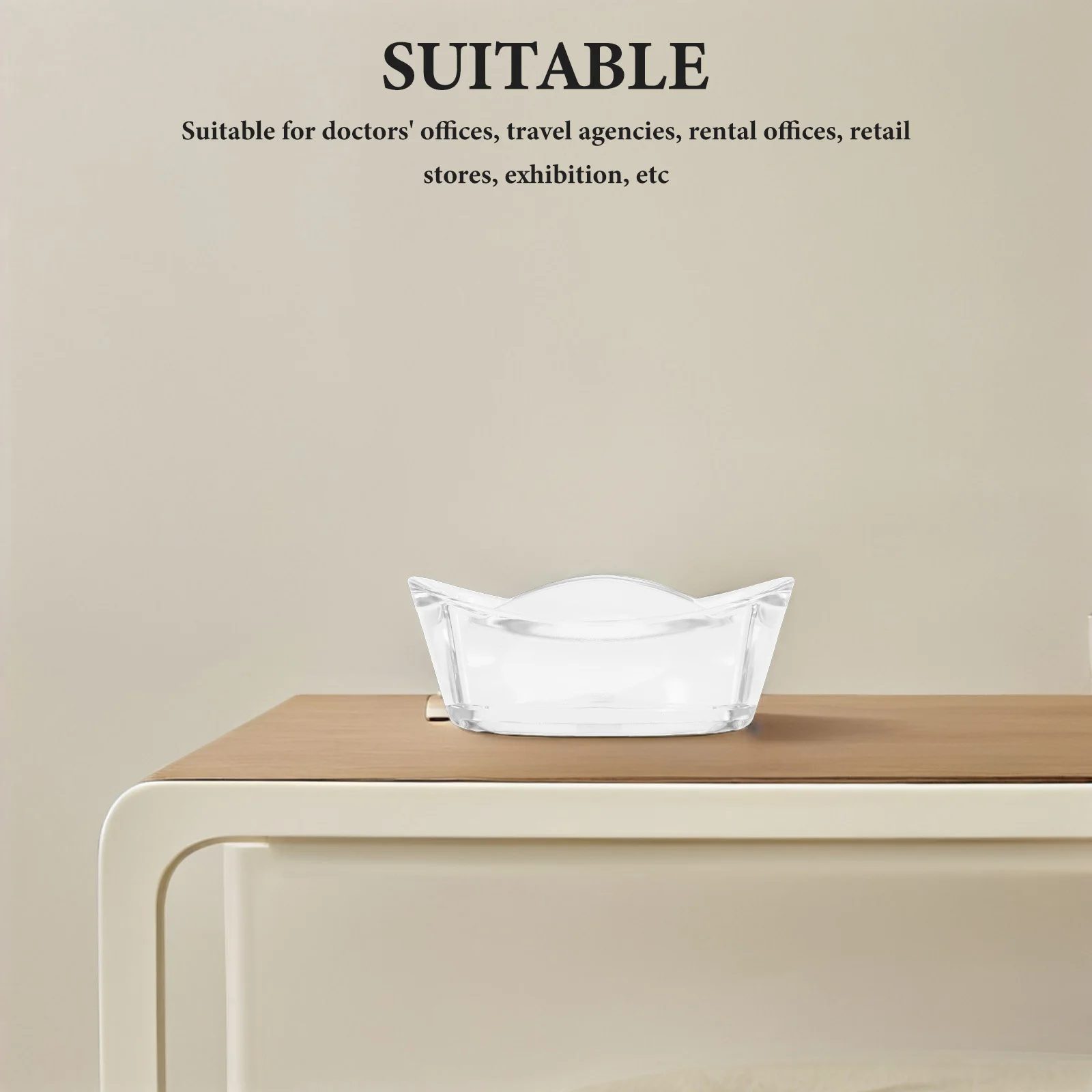 حامل بطاقات العمل Yuanbao حامل عرض عمودي من الأكريليك الشفاف لتخزين بطاقات الأكريليك للاستقبال في المكتب #2