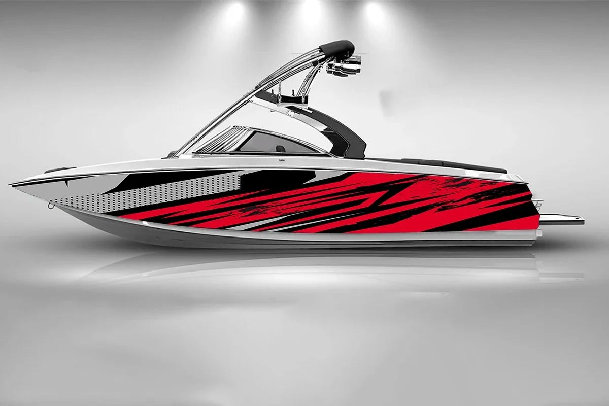 Lightning abstract vector illustration Boat Stickers Self Adhesive Stickers Fashion Custom Waterproof Boat Wrap Sticker Decal