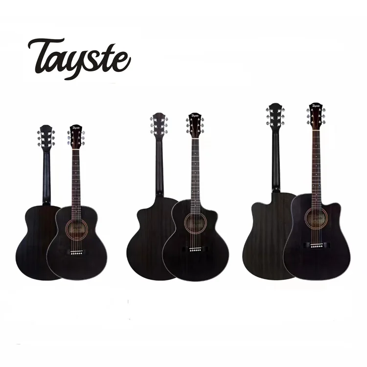 

Tayste Black Matte Color 41 Inch Acoustic Guitar
