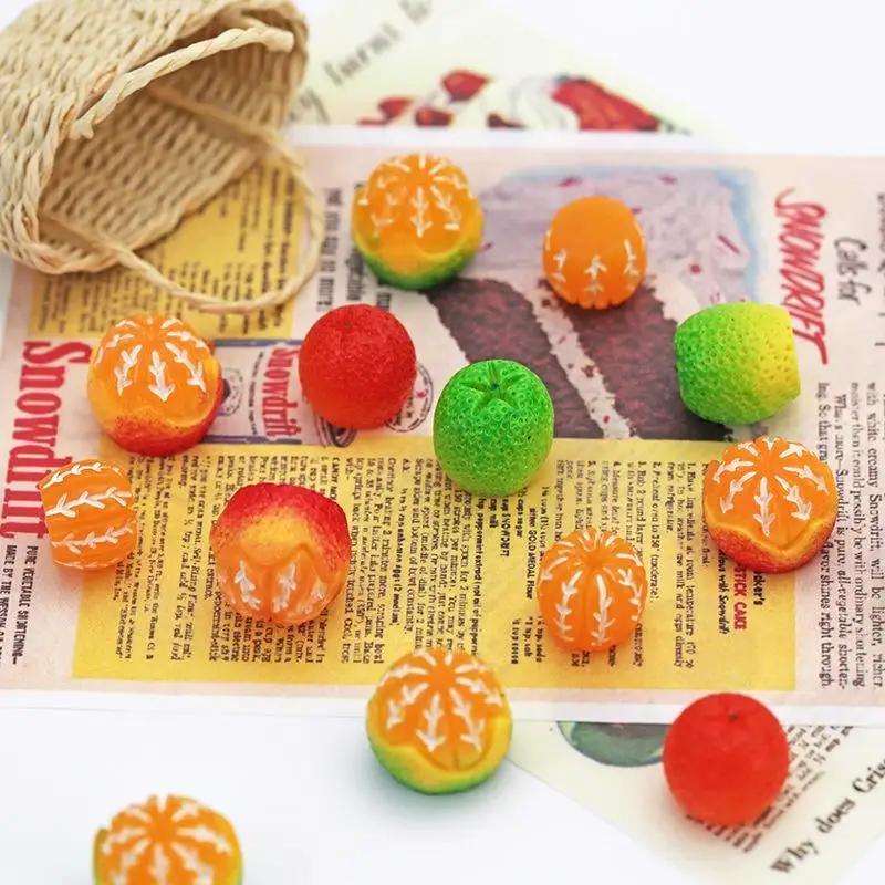 3Pcs Creative Cute Orange Refrigerator: Magnet Kindergarten Teaching Office Home Decoration Fun Message Board