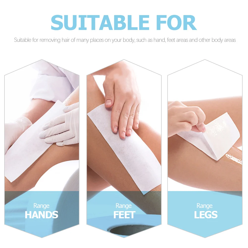 Tiras de cera corporal para limpieza del cabello, tira de papel para uñas, herramienta para depilación de belleza, papel de depilación, papel encerado