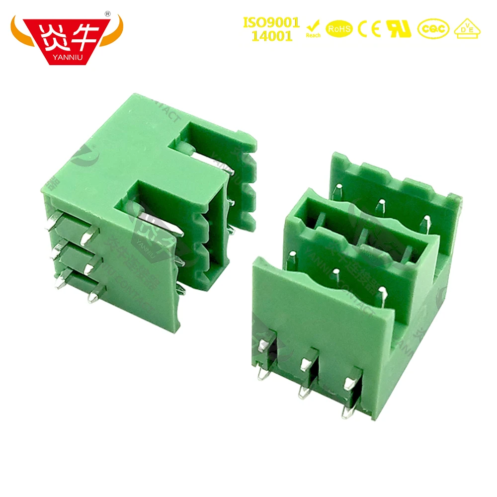 10Pcs KF2EDGKRH 5.08 2P ~ 12P PCB CONNECTOR PLUG-IN TEMINAL BLOCK 5.08mm 4PIN ~ 24PIN CCDN 2.5 G1 P26 THR PHOENIX  DEGSON KEFA