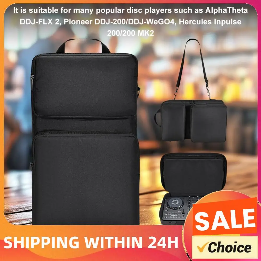 Estuche protector para controlador de DJ, bolsa de almacenamiento portátil con correa ajustable para el hombro, estuche de transporte para Hercules Inpulse 200/200 MK2