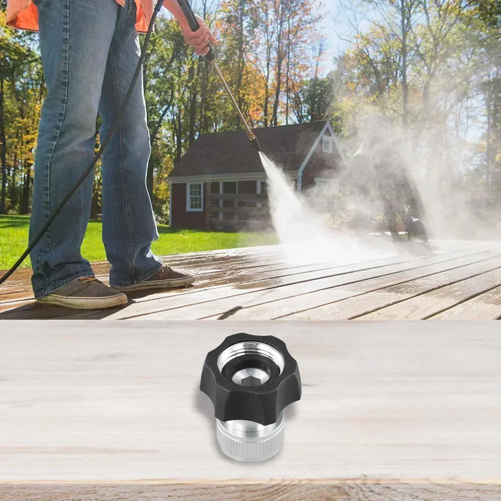 

High Pressure Washer Coupler Electric Pressure Washer Connector Quick Installation Stabilized Water Flow For Garden Hose
