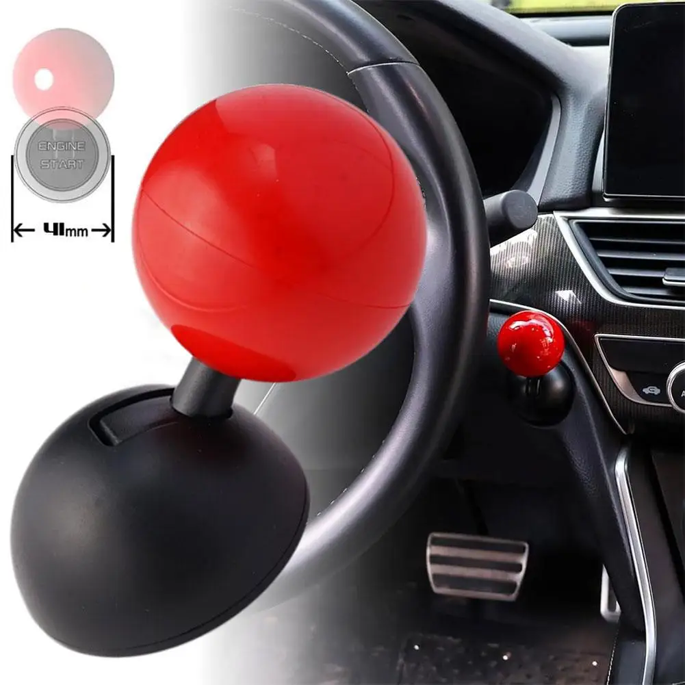 Car One-button Start Button Rocker Car Engine Start Stop Button Plastic  Decorative Sticker