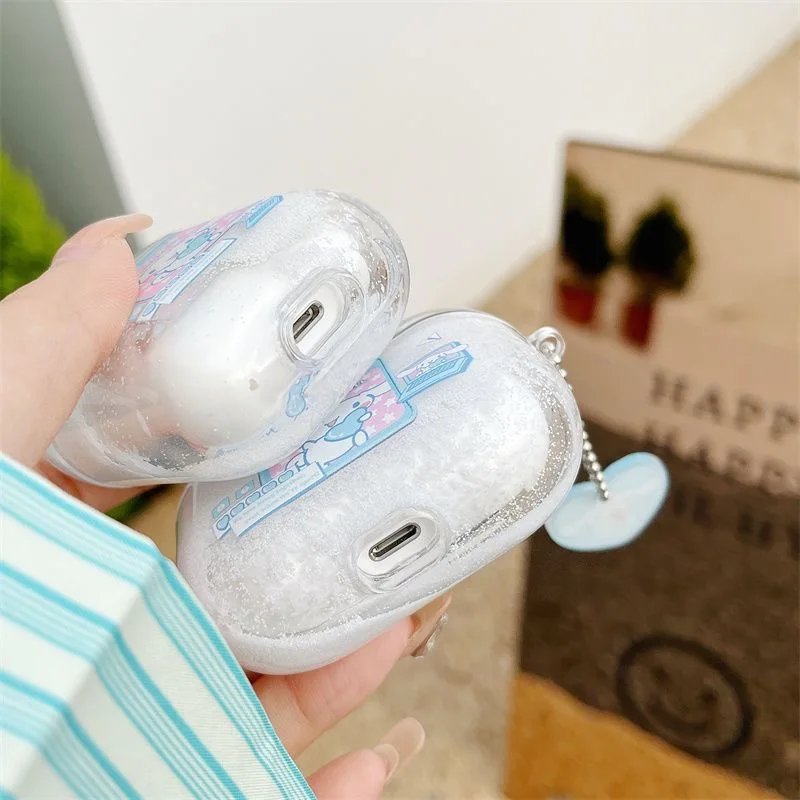 Sanrio Cinnamoroll Quicksand Apple AirPods 1 2 3 Case Cover AirPods Pro Pro2 Case iPhone Headphone Accessories