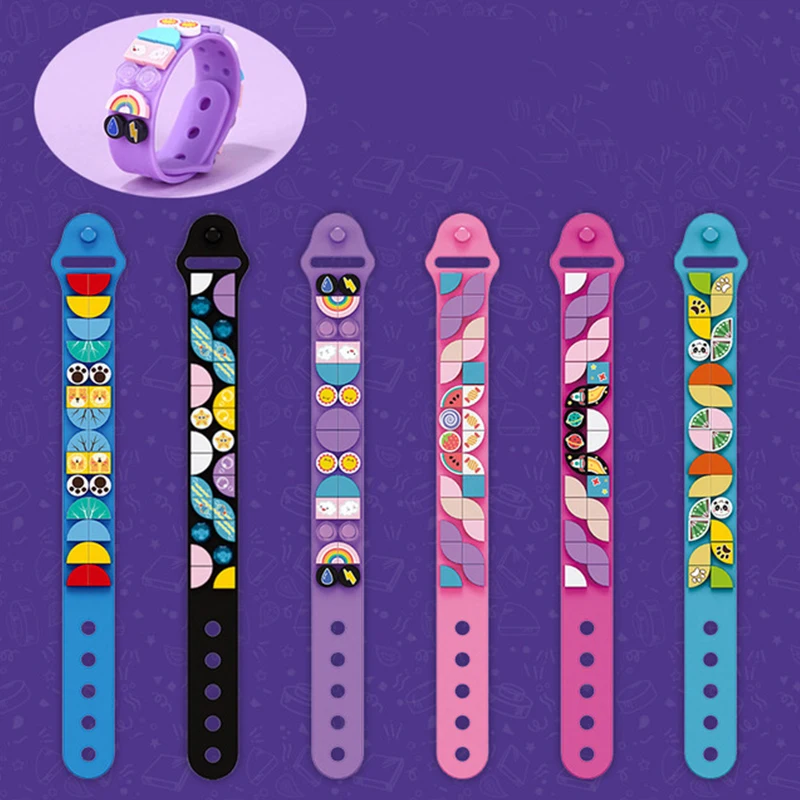 Kids Building Blocks Dots Bracelets DIY Creative Craft Friendship Bracelet Making Kit for Kids Birthday Holiday Gifts