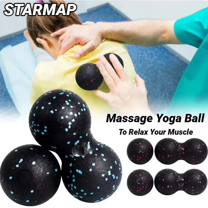Yoga Erdnussbälle Körpermassage Faszienball Anzug Schaumstoffblock Hohe Dichte Muskelentspannung Lacrosse Übung Fitness Schmerzen lindern