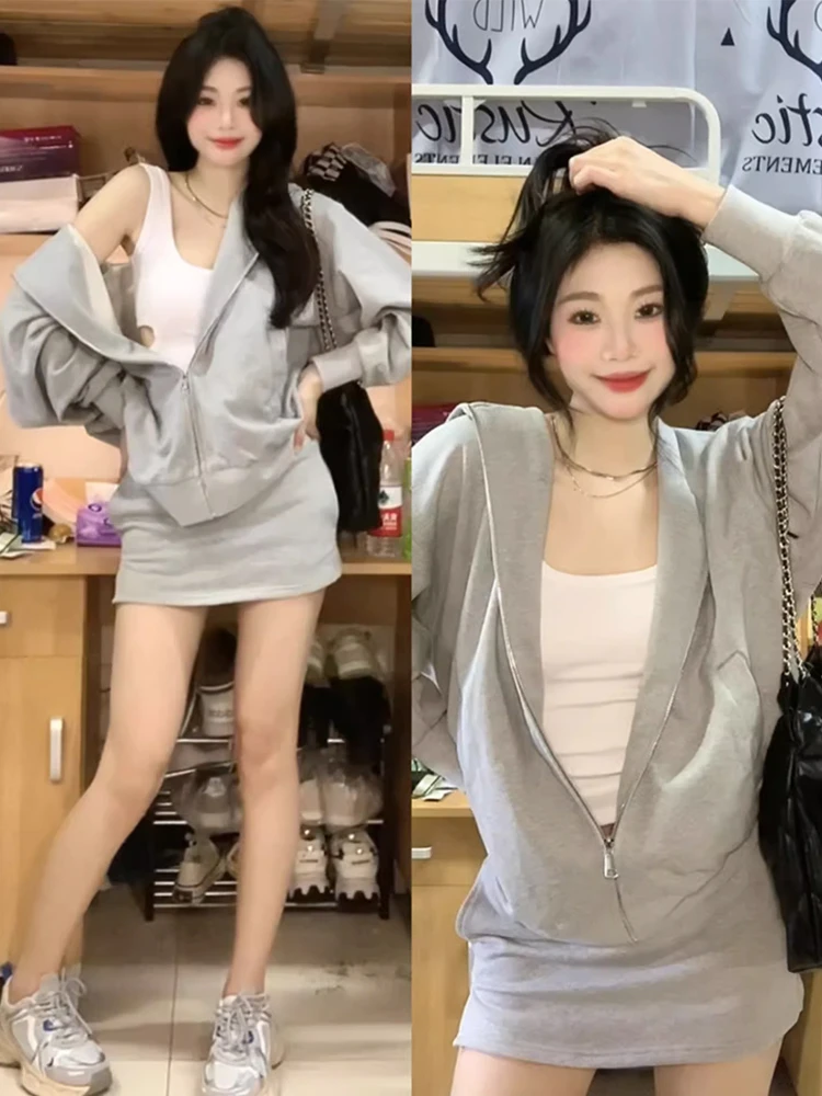 

Sli, осенне-зимний наряд в корейском стиле, комплект из двух предметов, красивый повседневный спортивный женский ансамбль из полиэстера C...