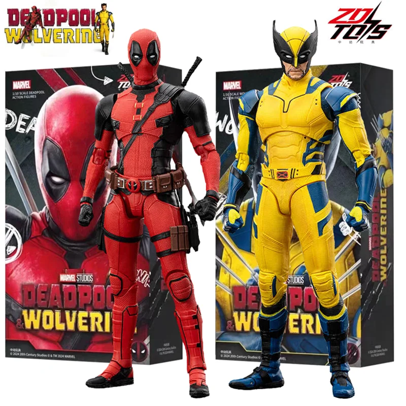 ZD Toys Deadpool & Wolverine Action Figure Deadpool 3 Movie Figure Toy Deadpool & Friend Collection Mode Statue Christmas Toys