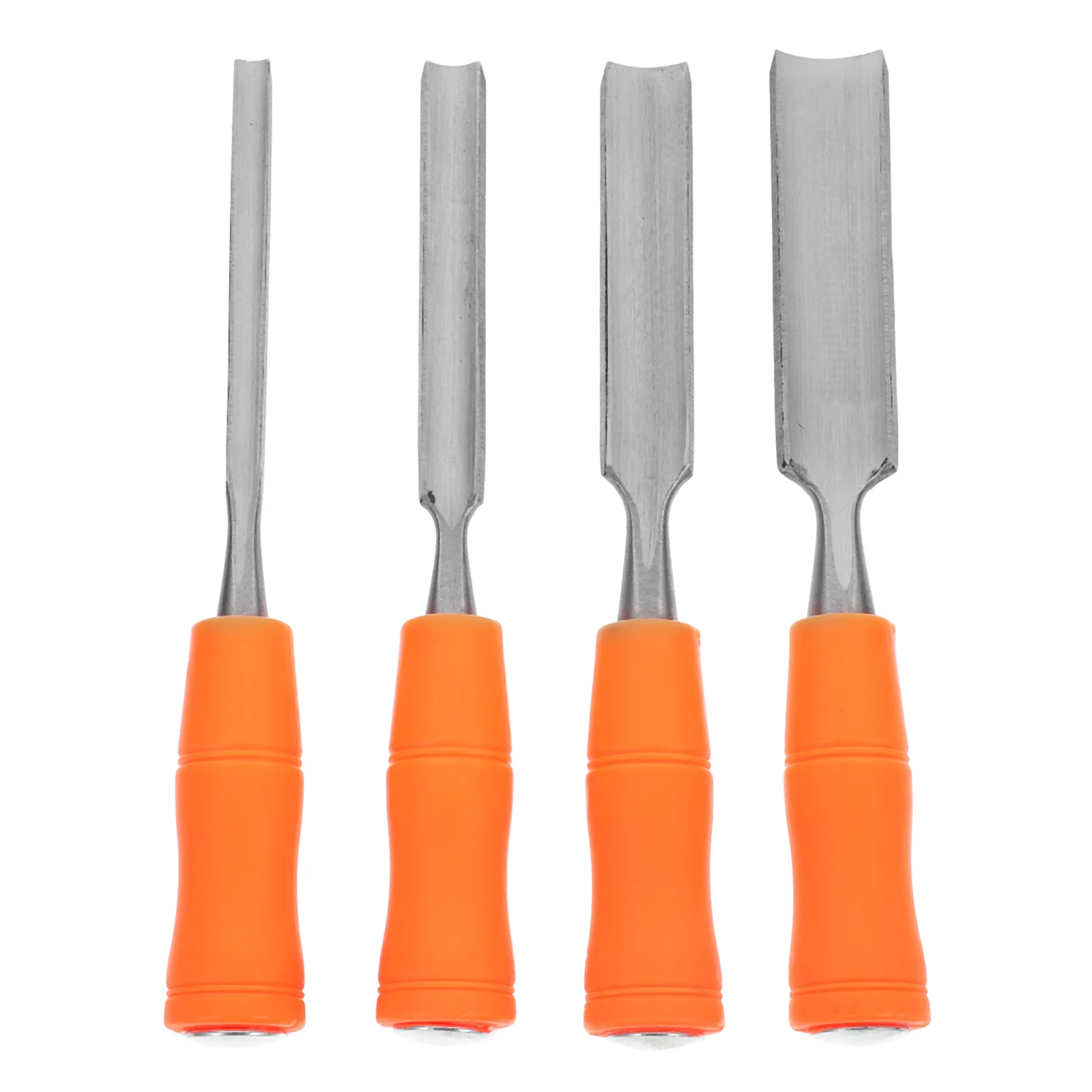 Set di scalpelli per la lavorazione del legno da 4 pezzi Strumenti per intaglio Manico ergonomico di lunga durata di grado professionale Utensili manuali adatti per principianti