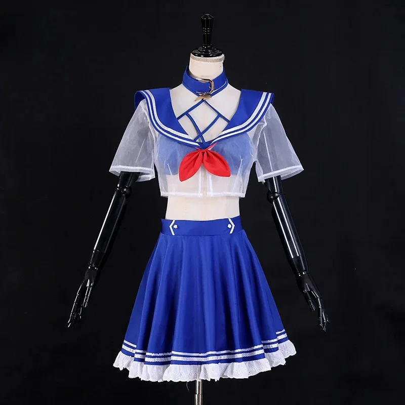 【Wetrose】In Stock Shylily Lily Cosplay Costume Kitty Killer Whale Sexy Jk School Sailor Suit Uniform Full Set Wig Halloween Xmas
