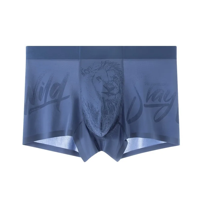 الجليد الحرير الملاكمين الرجال مثير سريعة الجافة الملابس الداخلية الصيف boxershort الرجال تنفس سراويل هدايا للرجال مريح السراويل U محدب الحقيبة #6