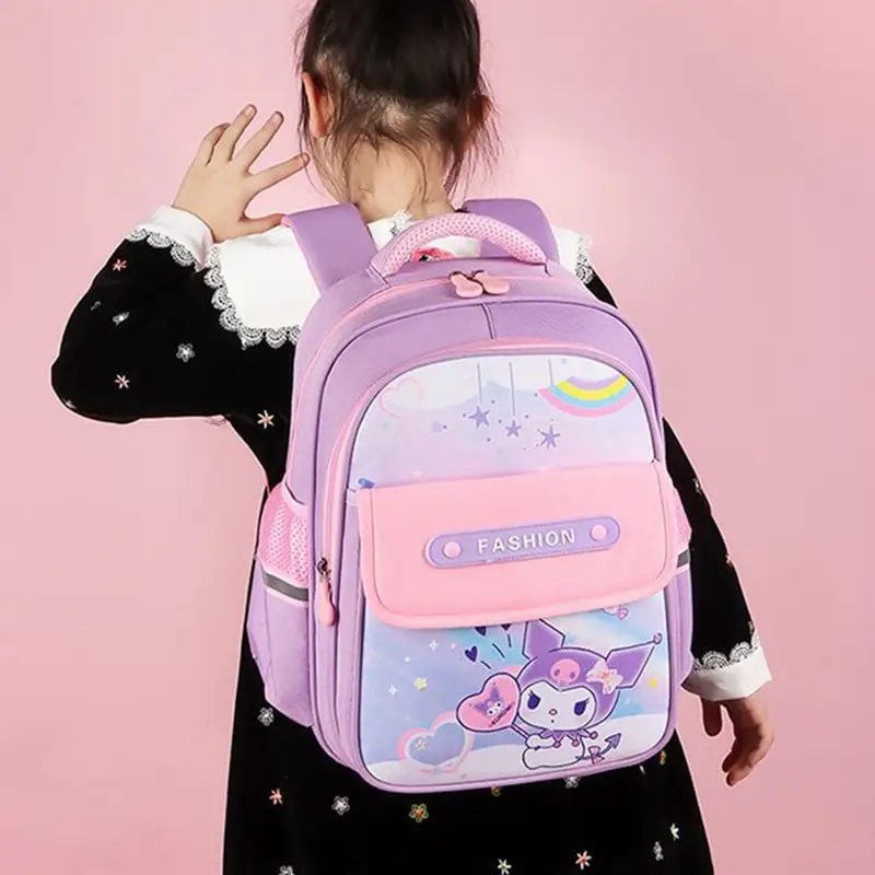 ed Kuromi Anime Cute Large Capacity Children Backpack School Bag with Cartoon Organizer for Students