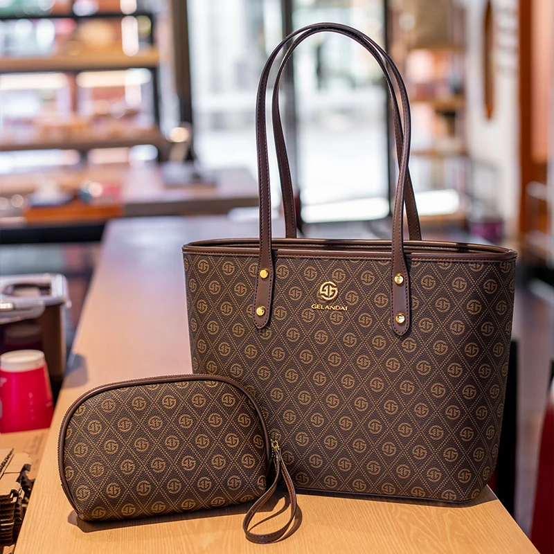 

Gelandai Galan Dai Brand Women's Bag 2025 Spring and Summer New Tote Bag Versatile Printed Satchel Work Clothing Bag