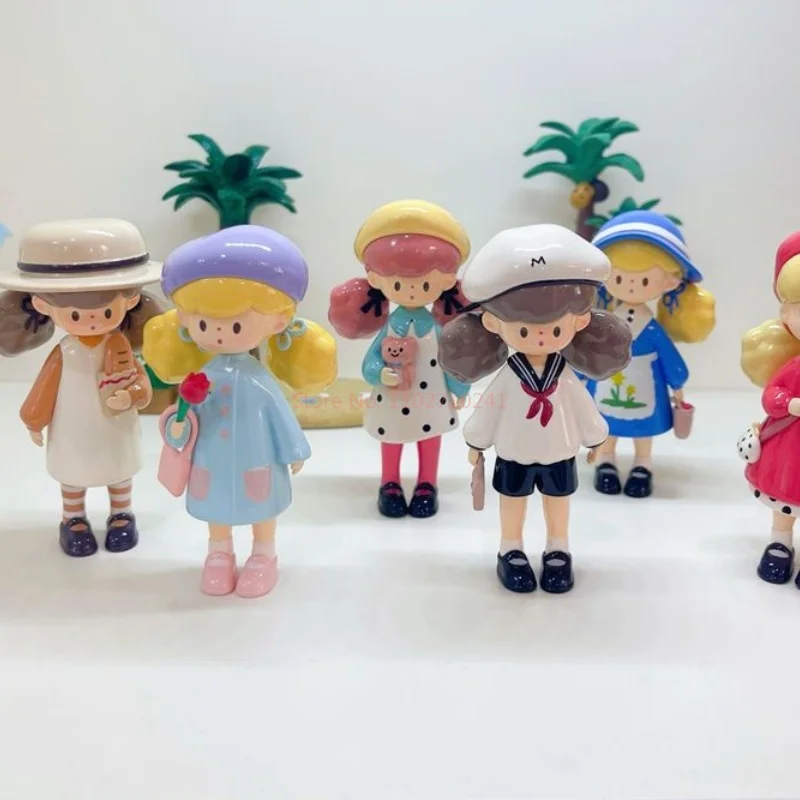 ポップコーン姉妹アクションフィギュア,シリーズ,キュートでしっかりしたスタイル,モデル,装飾品,誕生日プレゼント,おもちゃ,本物,春