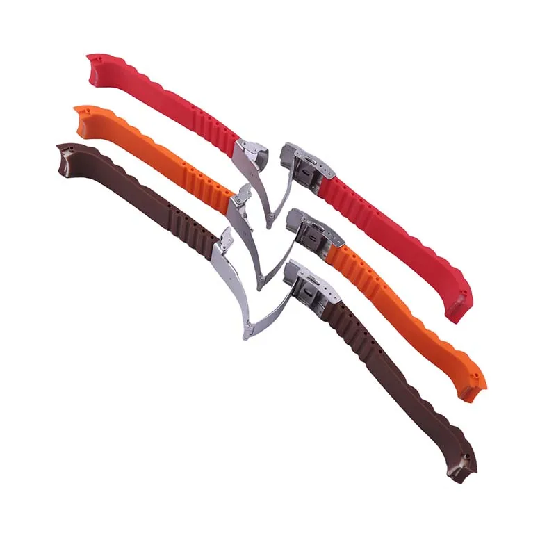 Männer und Frauen Silikon Uhrenarmband gebogene Faltschließe kompatibel für Casio Rolex Uhrenarmband Armband Zubehör 20mm 22mm
