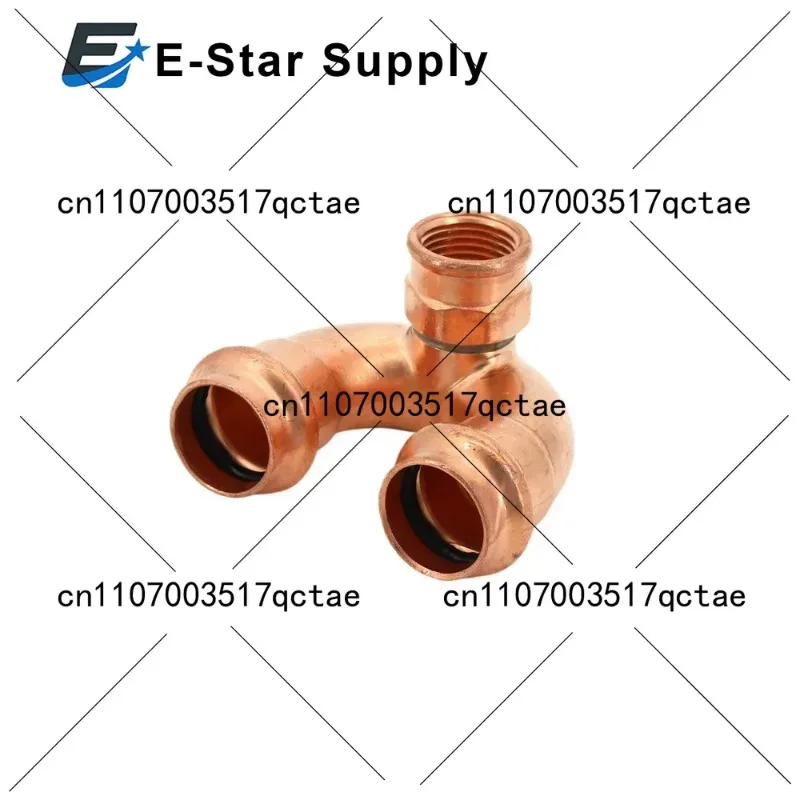 

22mm * 1/2 Copper Clamp Pressure Return Elbow U-shaped 180 Degree Elbow Double Clamp Pressure Hot and Cold Water Pipe Joint