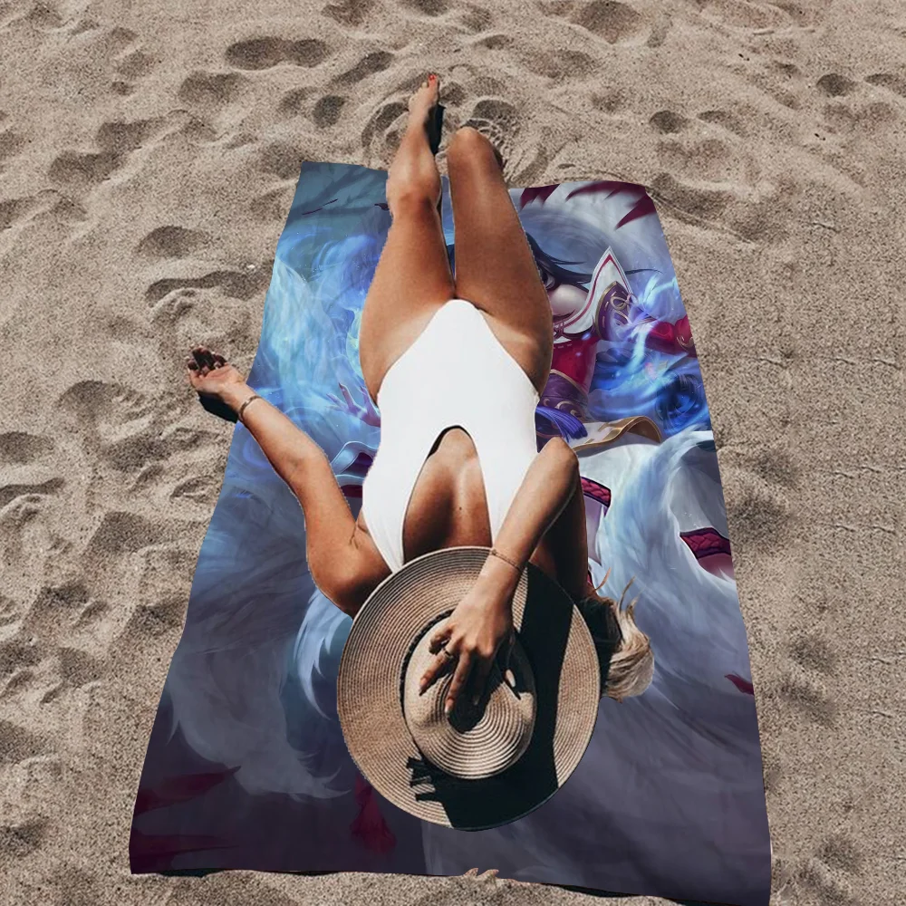 L-O-L Gamg AHRI Print Beach Towel For Kids Personalized Bath Towel Pool Towel Vacation Gift Picnic Towel Party Gift