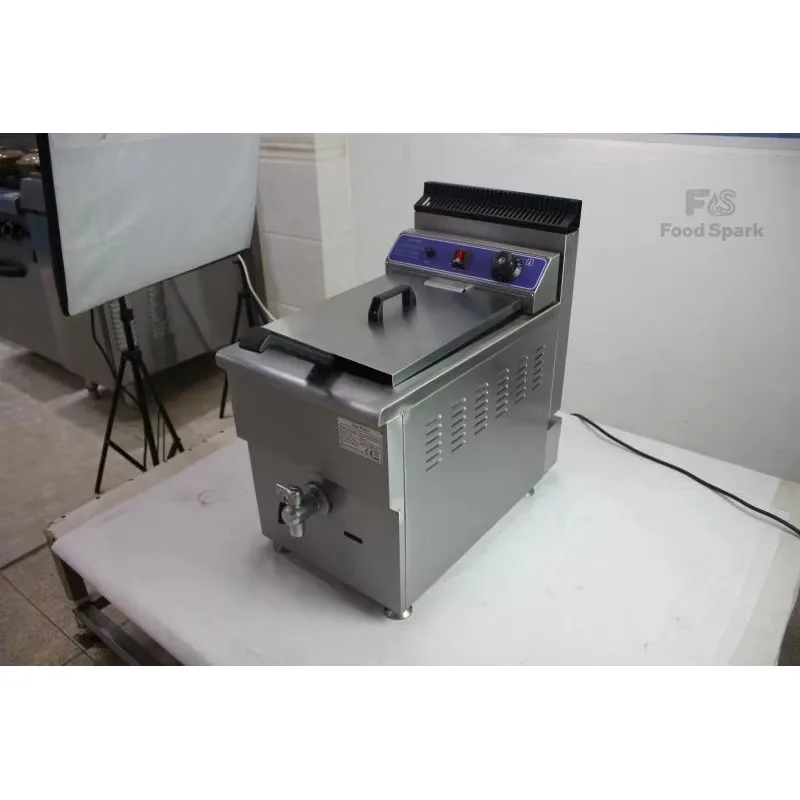 

Commercial 18L Stainless Steel Table Top Gas Fryer Mcdonalds Deep Fryer Single Cylinder Gas Deep Fryer Machine