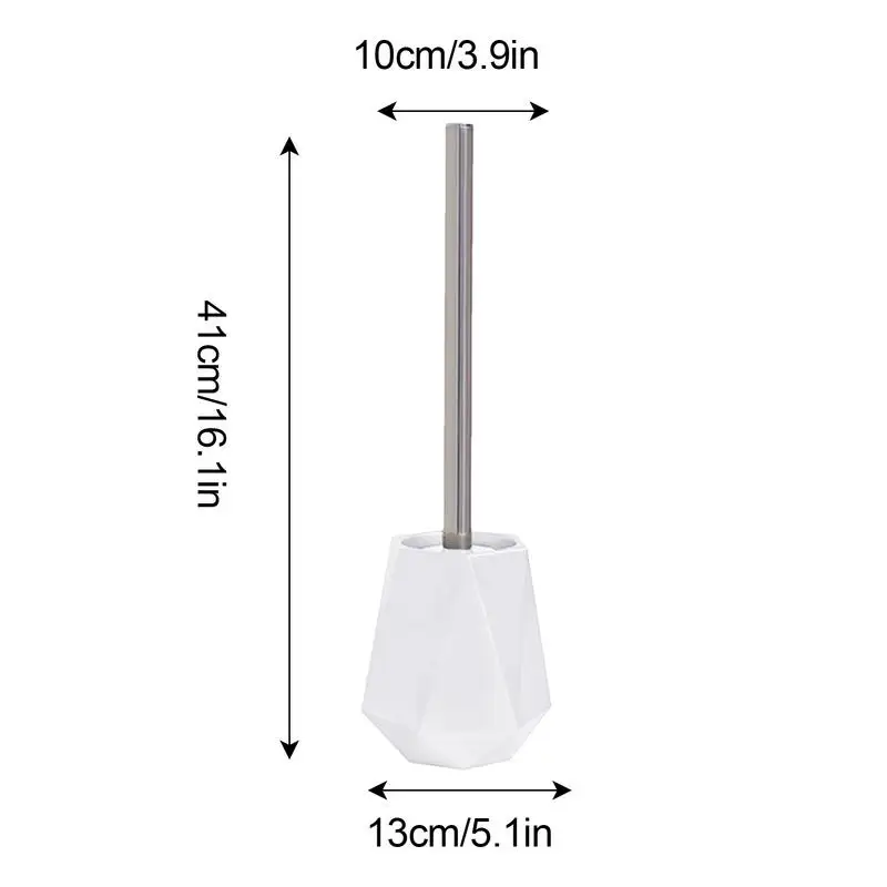 Dual-use Toilet Brush Cleaner Wall-mounted Bathroom Cleaning Brush With Base Holder Floor-standing Toilet Cleaning Brush