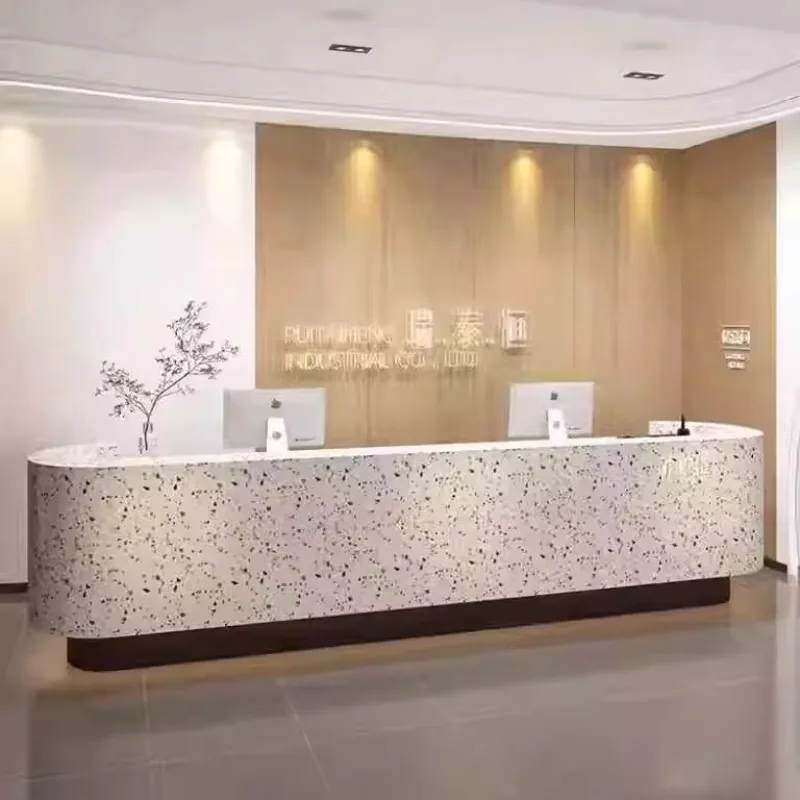 Executive Minimalistische Empfangstheken Nail Company Beste einfache Willkommens-Empfangstheken Beauty Modern Bureau Commercial Furniture