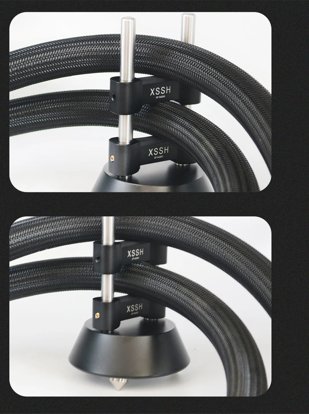 Stahl REF Kabel Aluminium Legierung HIFI Linie Rack XSSH Audio Audiophile Hebe Draht Besaitung Ausrüstung Kabel Tablett Organizer Stehen – Detail 10