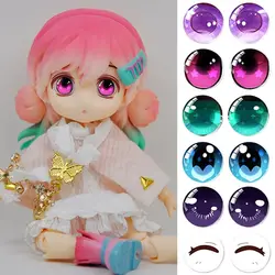 10pairs 6mm-20mm Stuffed Toys Parts Eyes Safety Glitter Crystal Eyes Crafts Bear Animal DIY Dolls Puppet Accessories