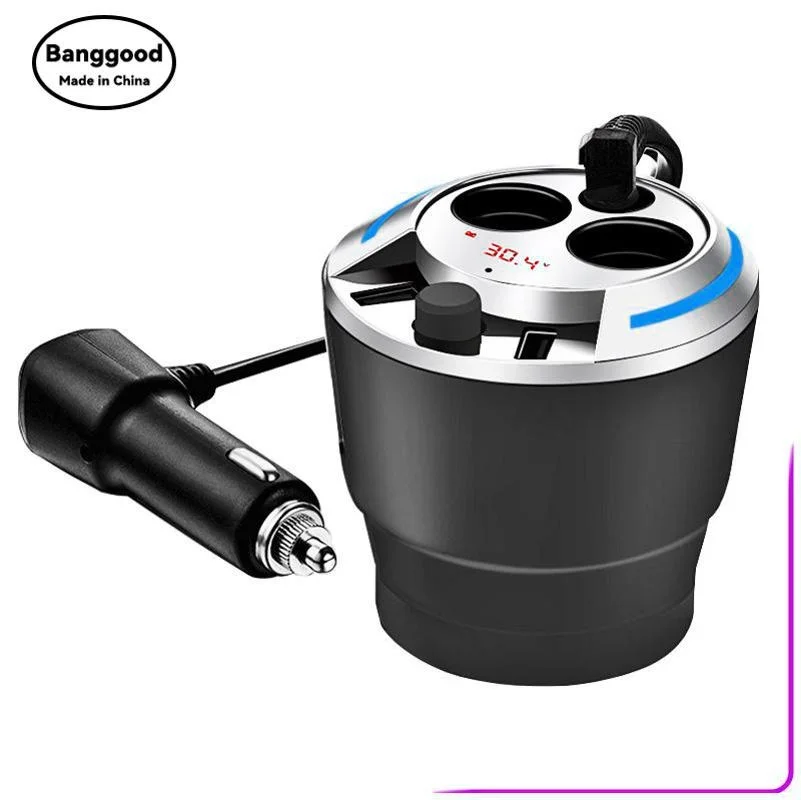

ZNB01 24V 12V Car Dual USB Chargers Cigar Lighter Splitter Power Adapter LED Socket 2 Ports