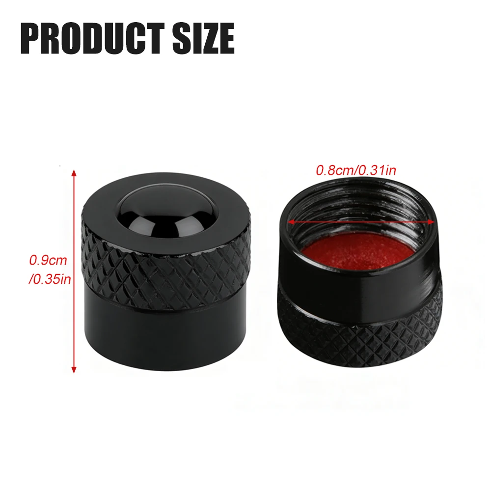 4PCS Tire Valve Stem Caps with O Rubber Ring, Corrosion Resistant, Universal Stem Covers for Cars Trucks Motorcycles Bikes