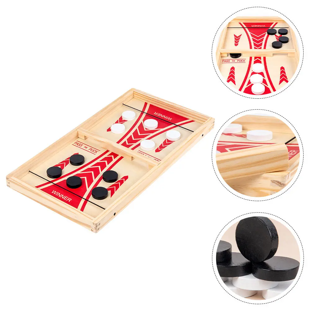 

Набор 2-в-1: многофункциональная деревянная шахматная доска-шутер для всей семьи, регулируемая, развивающая интеллектуальные способности