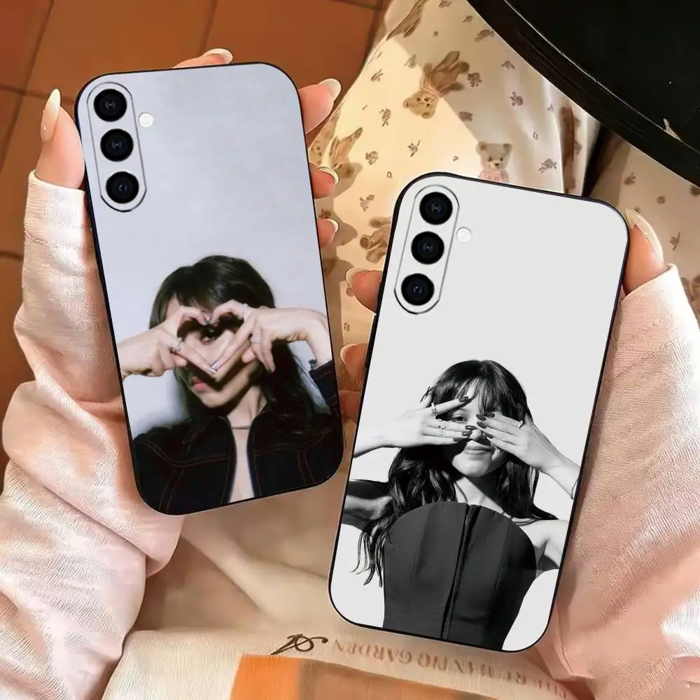 Beauty-S J-Jenna Ortega Phone Case For Samsung Galaxy A73,A72,A71,A70,A53,A52,A51,Soft Silicone Black Cover