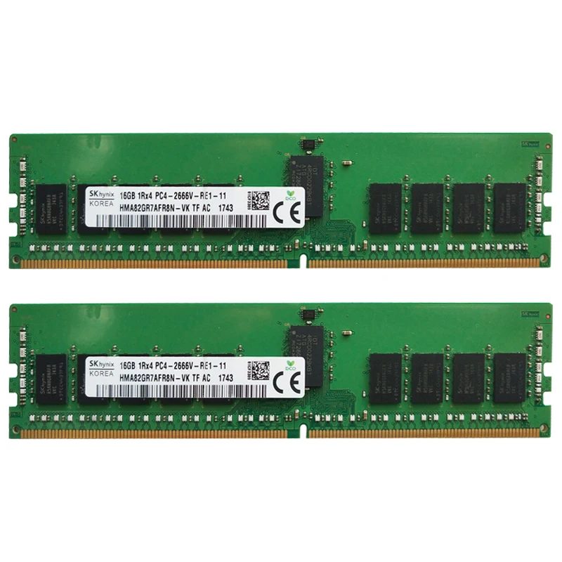 SK Hynix DDR4-2666 16GB×2枚 計32GB SK hynix DDR4 16GB 32GB 2666MHz RAM 1Rx4 PC4 -2666V 1.2V Server