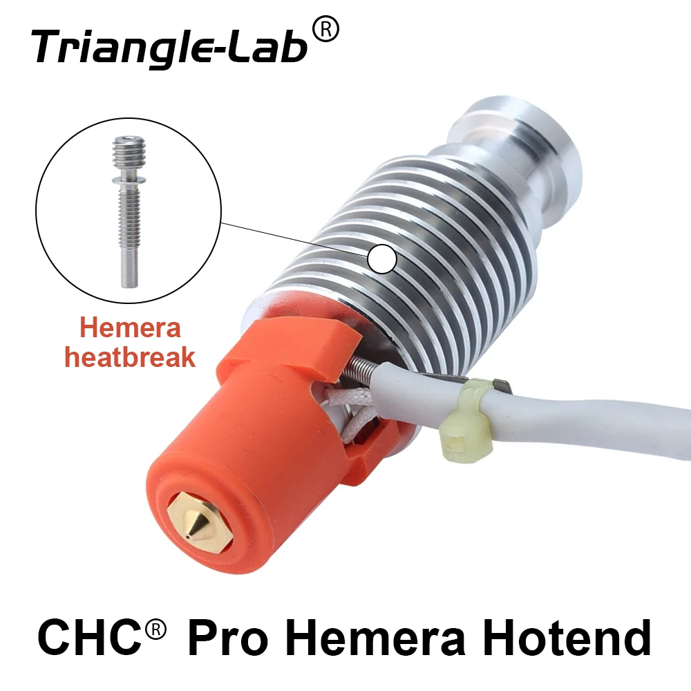 

Trianglelab CHC Pro Hemera Hotend MAX 115W High Power CHC Pro ceramic heating core quick heating or ender 3 volcano hotend CR10