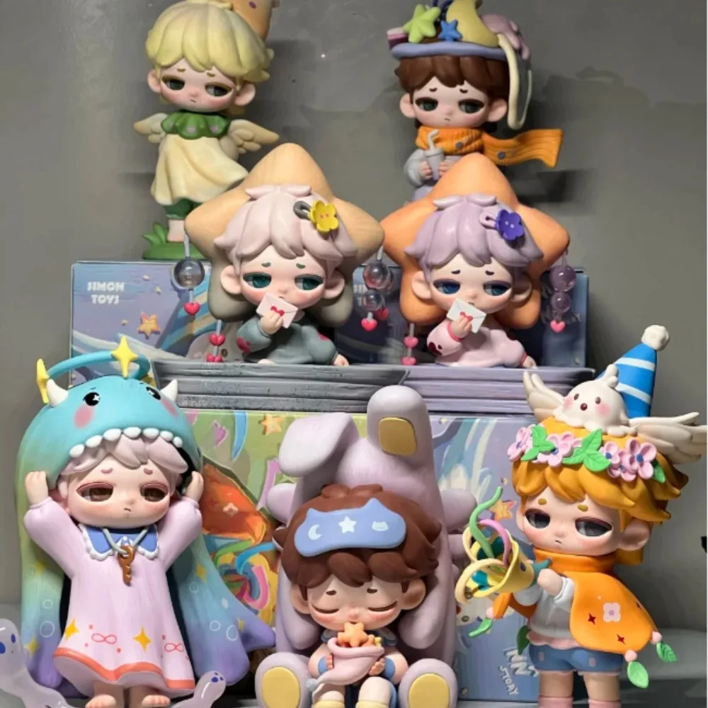Mann STORY – boîte aveugle série The Imaginative Me, modèles de poupées de dessin animé, jouets, ornements de bureau, cadeaux d'anniversaire