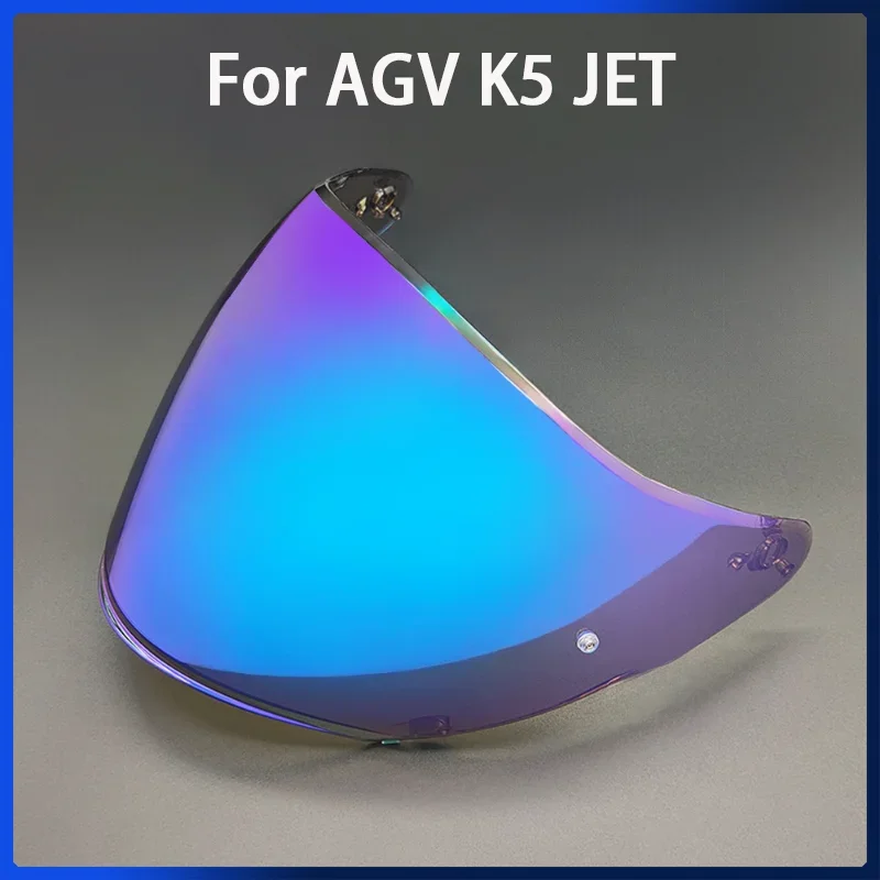 Lente de visera para casco de motocicleta AGV K5 JET, reemplazo Anti-UV, antiarañazos, protección contra el viento a prueba de polvo, lente de casco de cara abierta 3/4