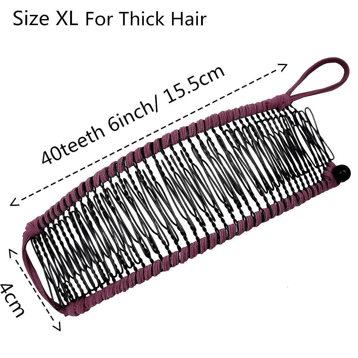 40 Stretch Double Side Hair Combs Banana Hair Clips Multistyling Tool For Thick Curly Hair Claw Clamp Women Fashion Accessories