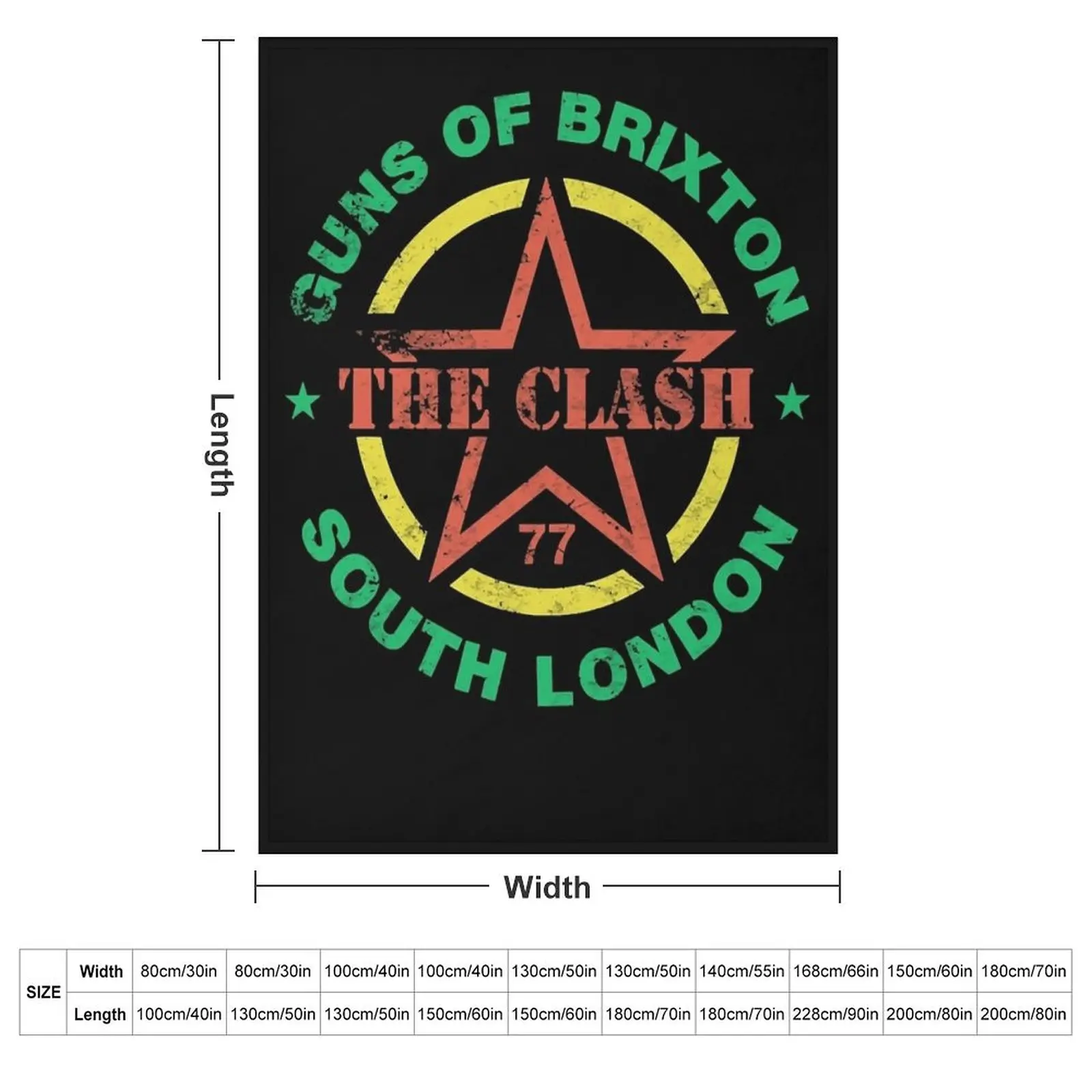 Guns of Brixton Logo Throw Blanket Hairys Soft Blankets For Sofas Thermal Travel Blankets