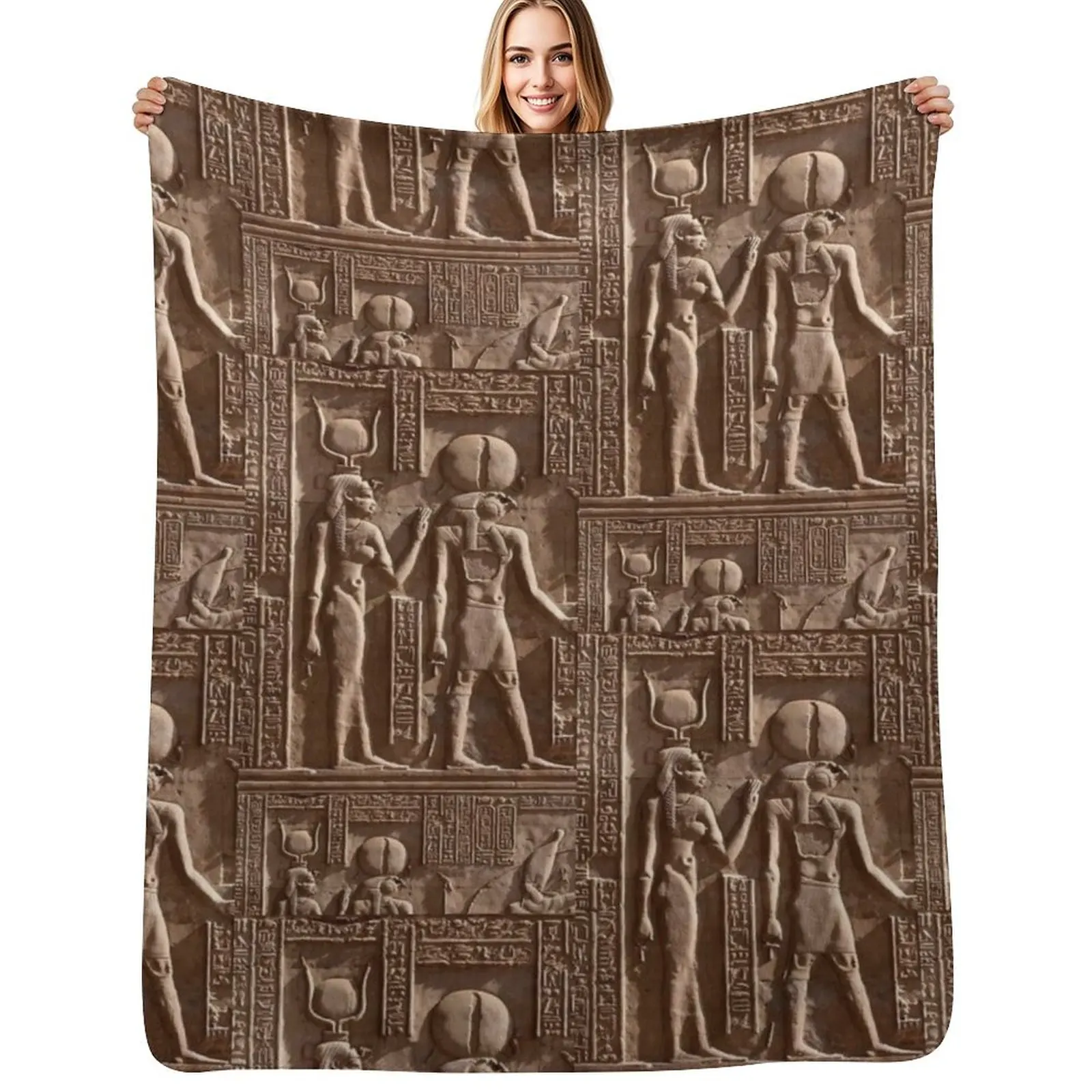 

Egyptian tomb, ancient egypt Throw Blanket Warm Throw Blanket Gift for Anniversary