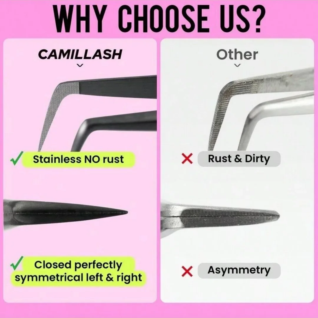 3 قطعة مجموعة ملاقط رمش المهنية التيتانيوم منحني رئيس كاذبة رمش المشبك أداة للجمال الصحة الألياف تلميح رمش بكرة الشعر