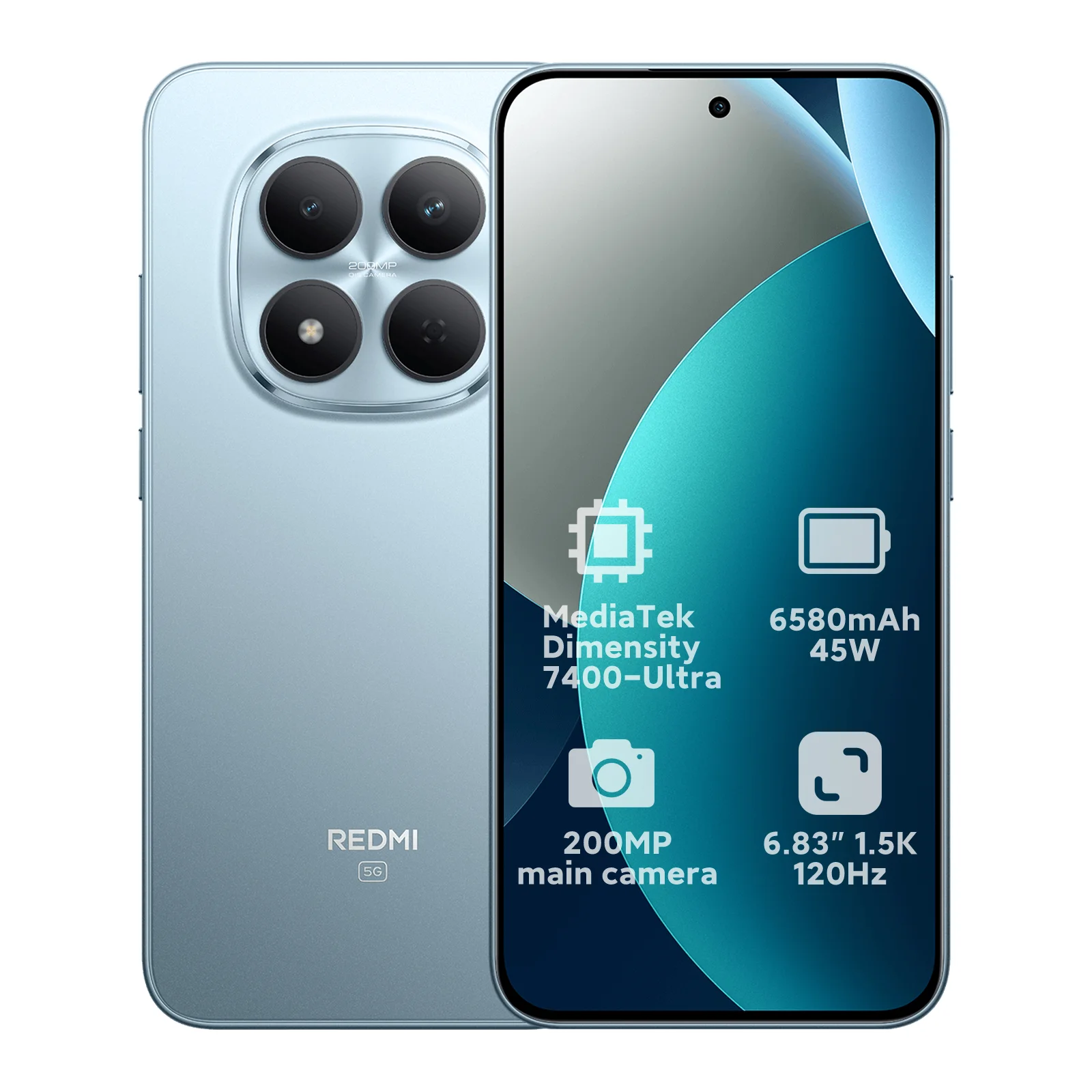Globale versie Redmi Note 15 Pro 5G Dimensity 7400-Ultra Smartphone 6580mAh 45W batterij 200MP OIS hoofdcamera Xiaomi mobiel