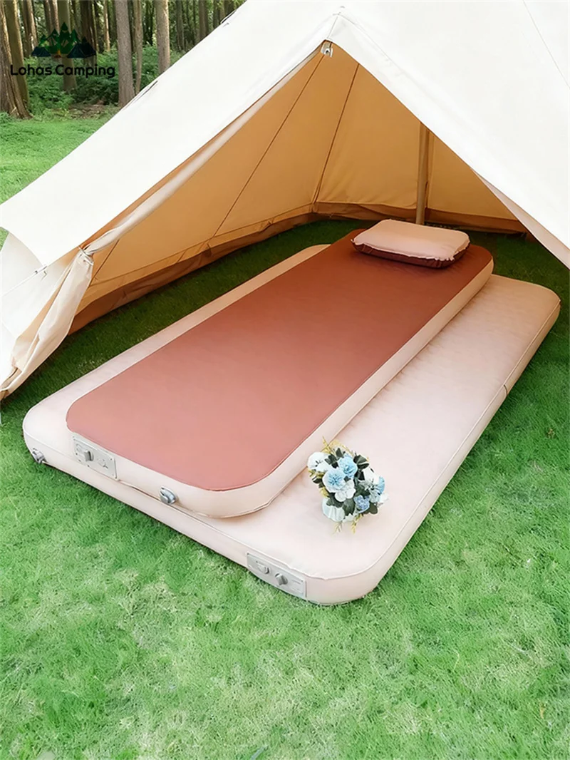 Lohascamping 2026 Self-inflating Air Mattress Compact Folding Sleeping Bed Camping Tent Mat Mattress 10cm Sleeping Pad with Pump