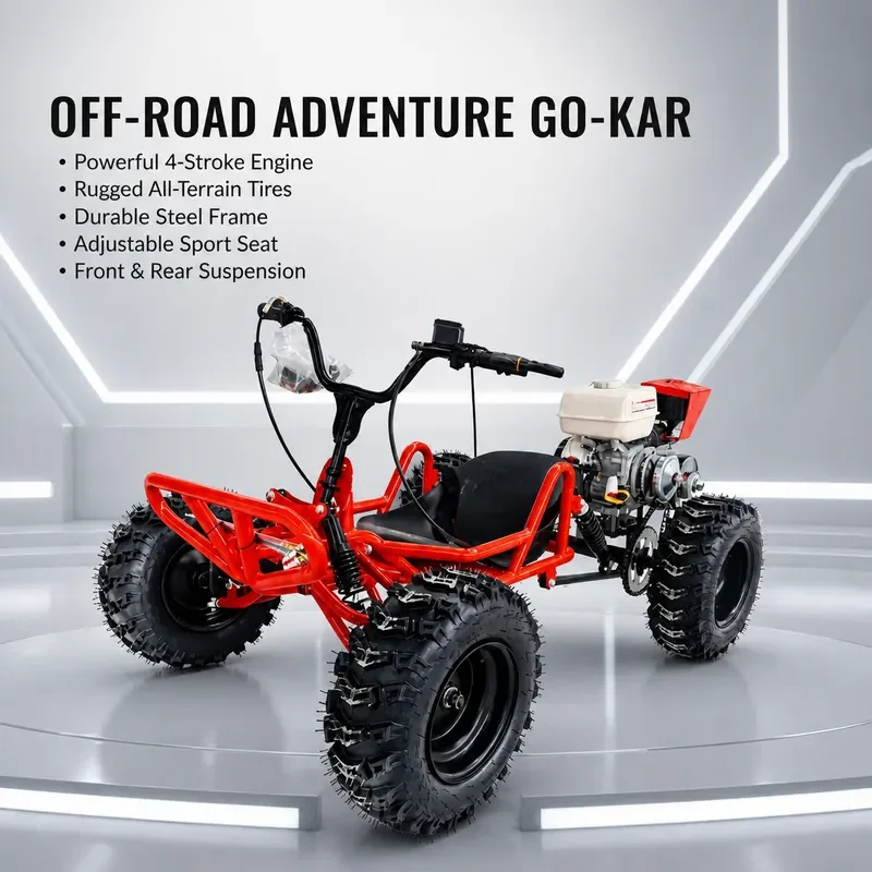 Adult All Terrain Fuel Off Road Kart ATV Outdoor Four Wheel Vehicle