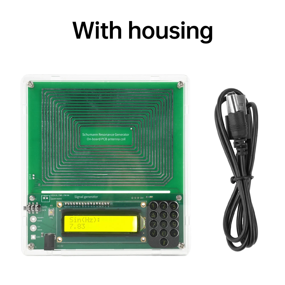 Adjustable 0.01Hz~100000Hz 7.83Hz Schumann Wave Pulse Generator Ultra-low Frequency Pulse Sine Wave Generator Audio Resonator