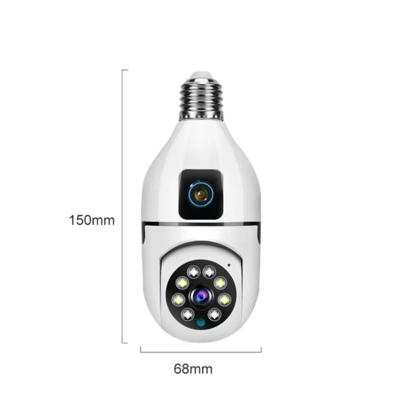 Neue e27 1080p wifi Dual Lens Glühbirne Kamera IP Farbe Nachtsicht Zwei-Wege-Audio Indoor-Netzwerk Video überwachung Smart Home