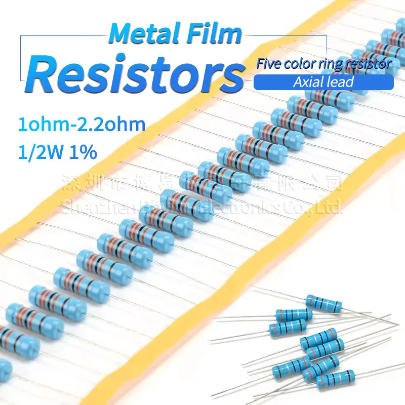 

20 pieces 1/2W 1% metal film resistor 0.1R 0.12R 0.15R 0.18R 0.22R 0.24R 0.27R 0.3R 0.33R 0.36R 0.39R 0.43R 0.47R 0.5R 0.1R