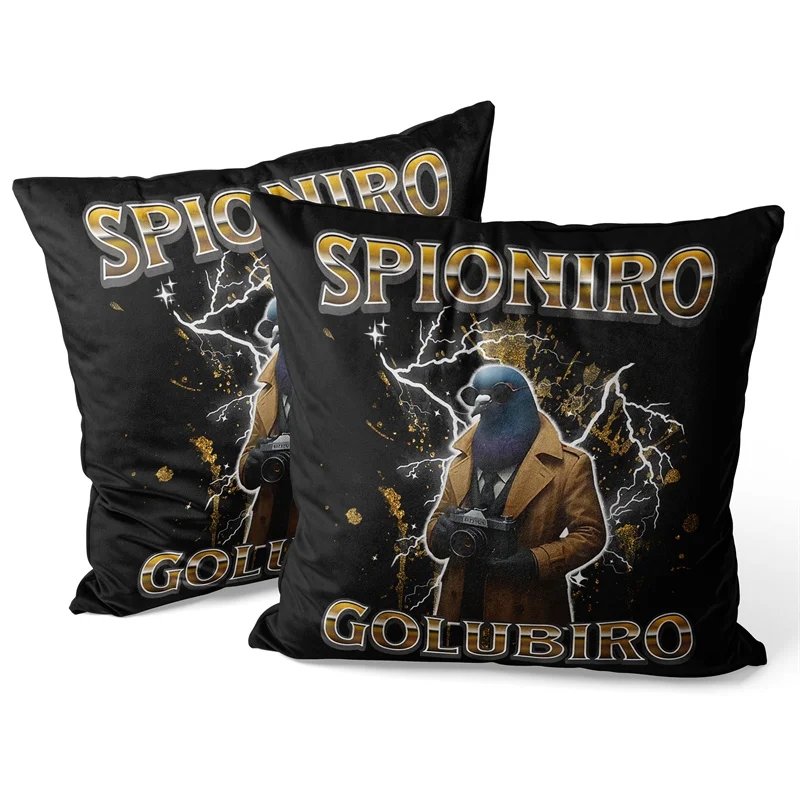 Gaslight Gatekeep Girlboss Spioniro Golubiro Italian Brainrot Throw Pillow Covers Cushion Cases Pillowcases for Sofa 45cm x 45cm