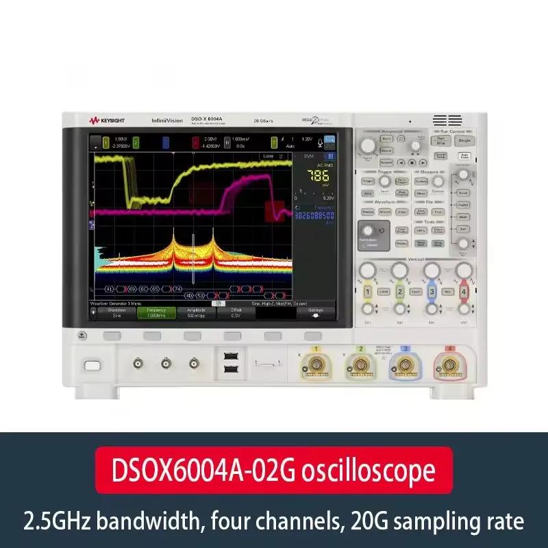 Keysight Bandwidth 2.5 GHz 4 analog channels 20G sampling rate DSOX6002A 02G oscilloscope