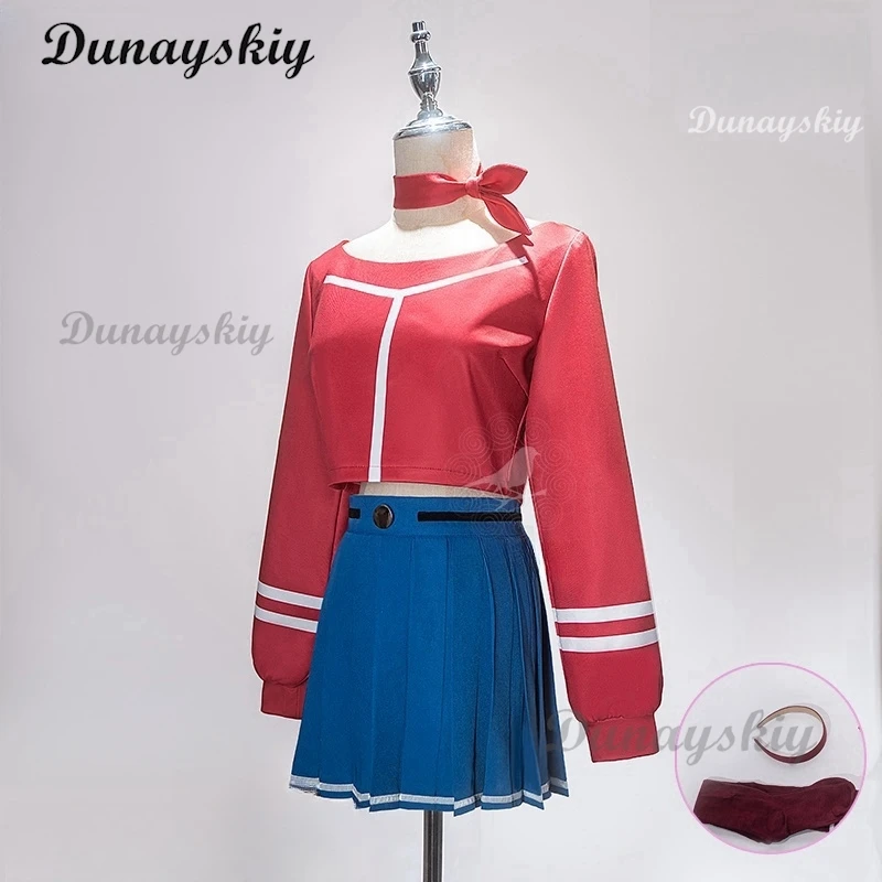 Game Horror MiSide Crazy Mita Cosplay Costume JK School Uniform Cute Dress Lolita Wigs For Halloween Girls Customized